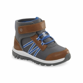 Stride Rite 360 Freya KB027702 Boot Kids Gray Brown Comfort Ankle Bootie ZOGG720 Feather Light Hiking Trails sports