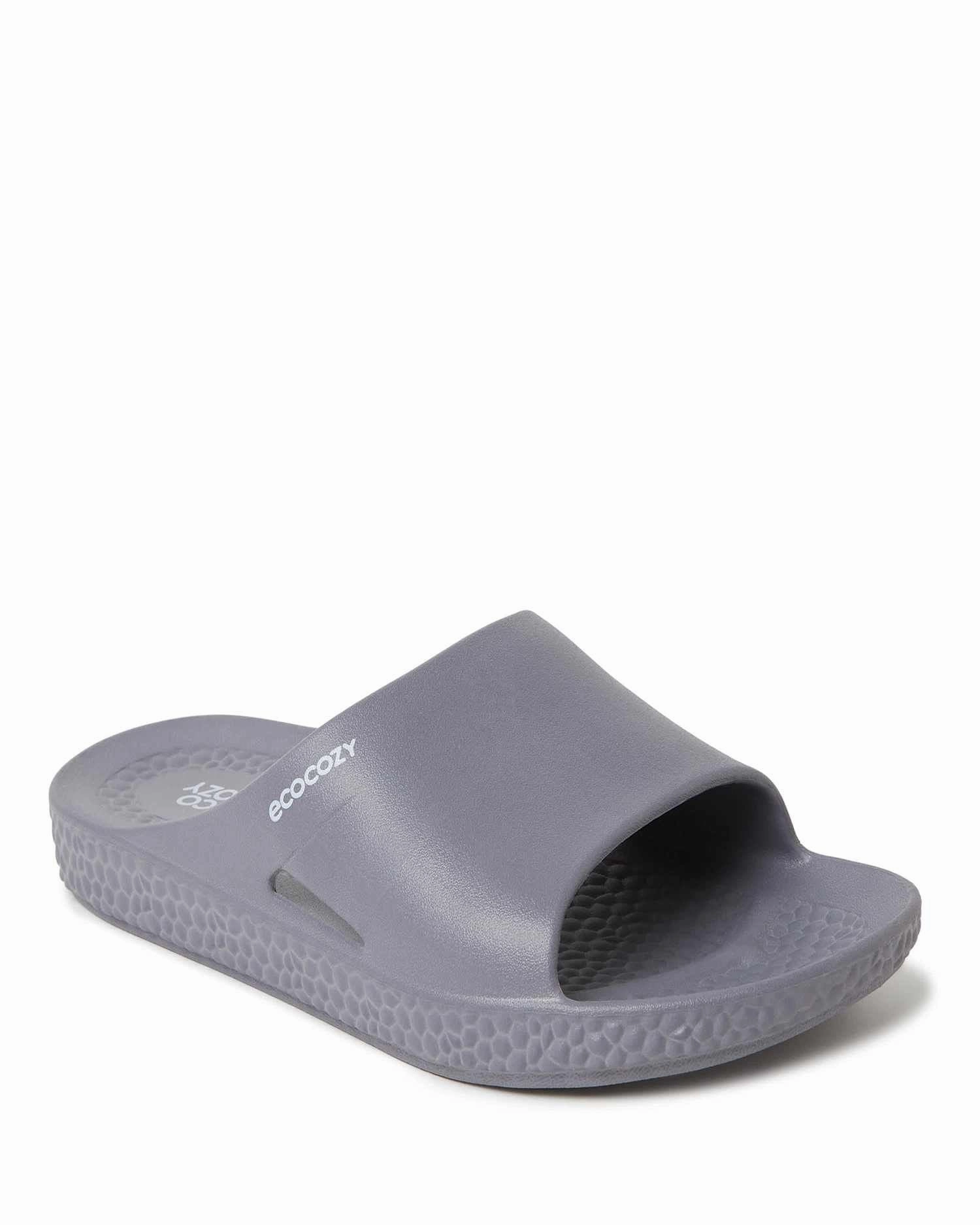 Air Circulation Enhanced Lateral Support Dearfoams EcoCozy Men's Sustainable Comfort Slide Sandal