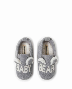Wind Guard Concert Night Dearfoams Kid's Casey Baby Bear Family Scuff Slipper