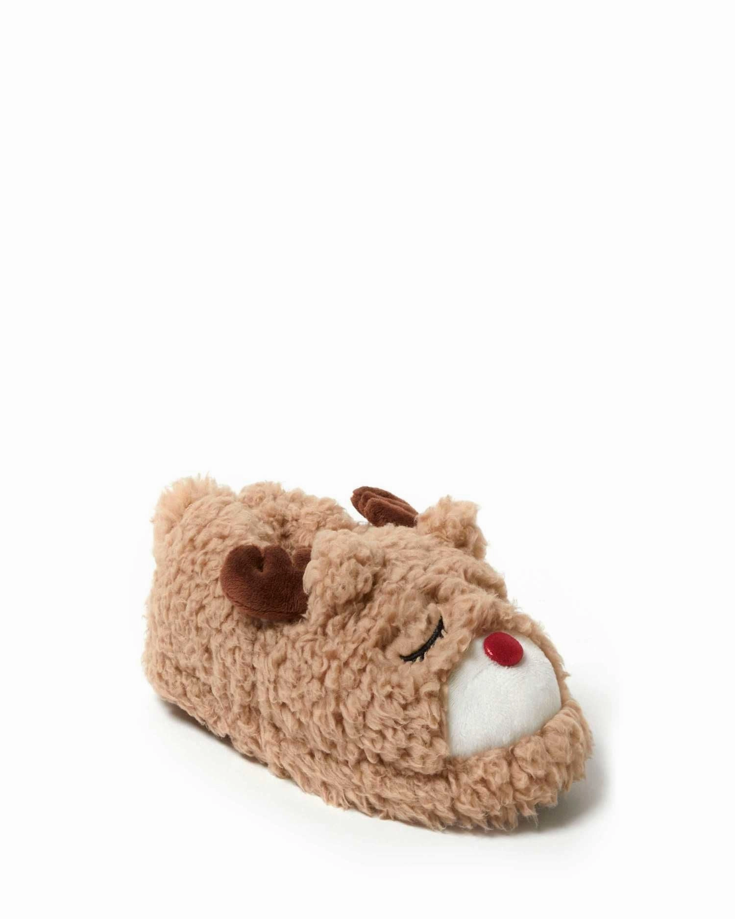 Dearfoams Kid's Emery Critter Closed Back Animal Slipper EVA Material Cozy Interior Padding