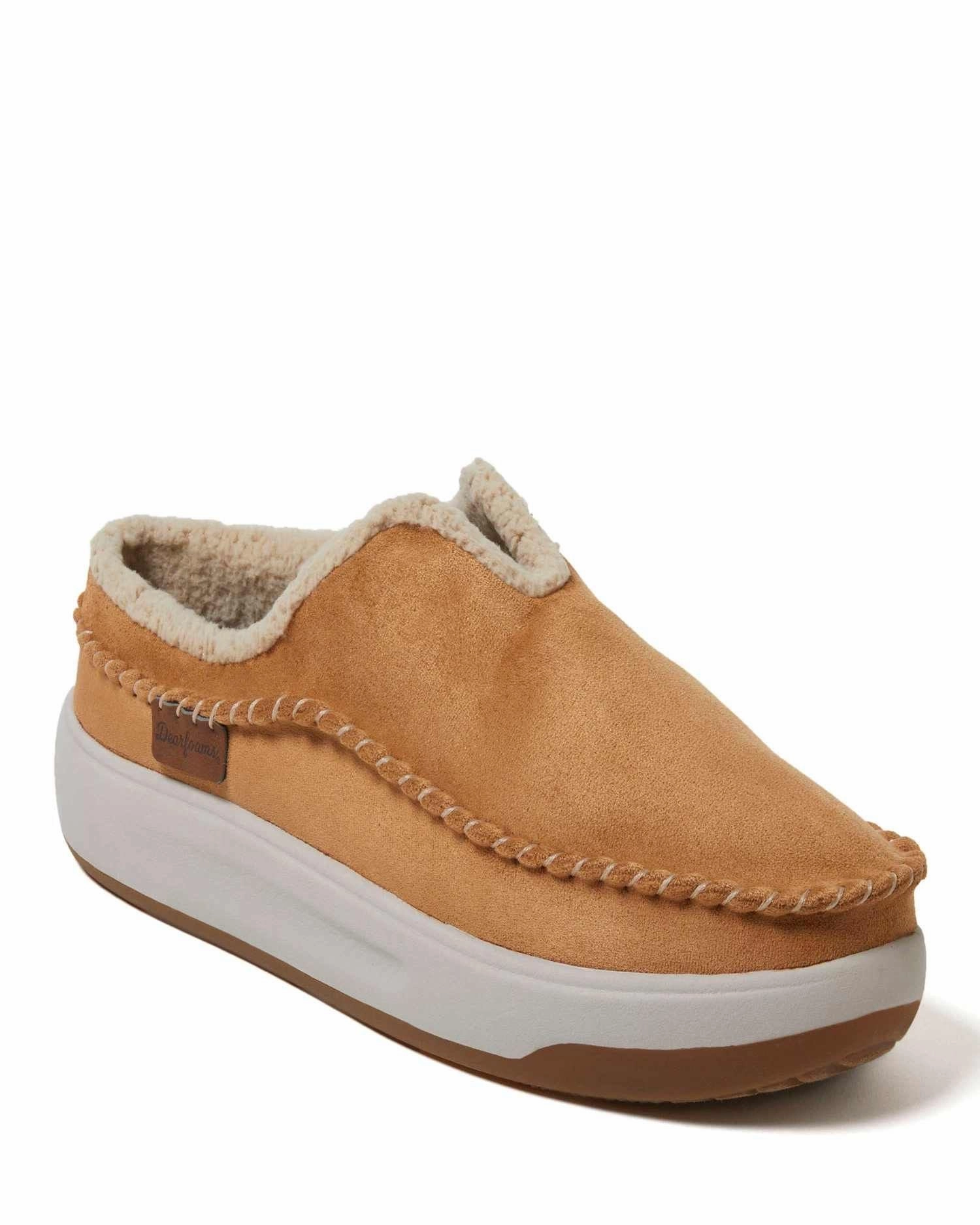 Easygoing Comfort Low Maintenance Dearfoams Men's Elm Energy Return Moccasin Toe Clog House Shoe Slipper