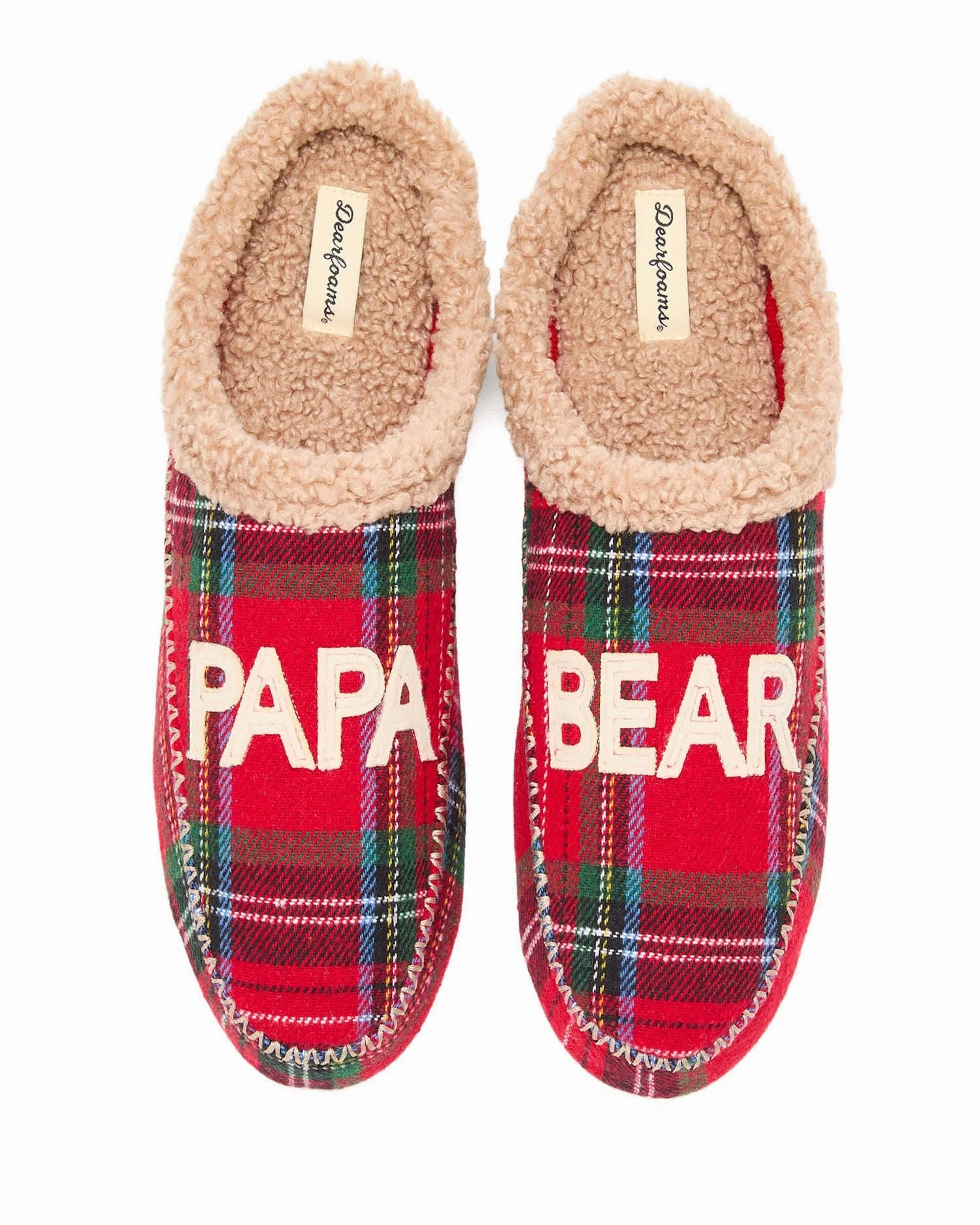 Elastic Cuff Dearfoams Men's Papa Bear Clog Slipper