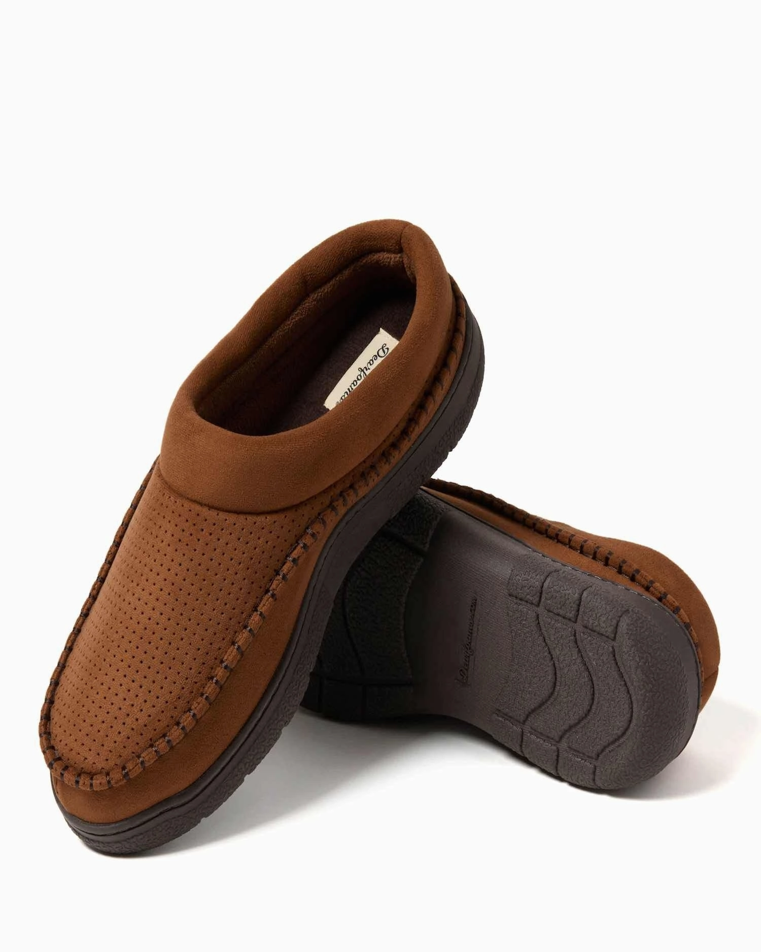 Classic Slides Dearfoams Men's Thompson Moccasin Toe Clog House Shoe Slipper