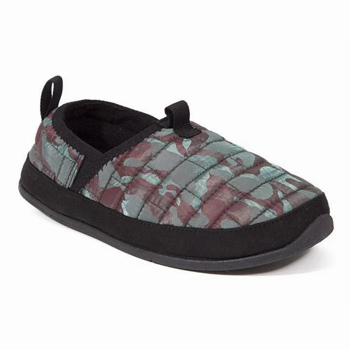 Deer Stags Slipperooz Lil Yuma Slipper Kid Green Camo Quilted Slip On JOBB1160 Canvas Material Smooth Surface
