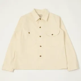 Dehen 1920 Selvedge Denim Over Shirt - Natural Workwear Essential Chic Ensemble