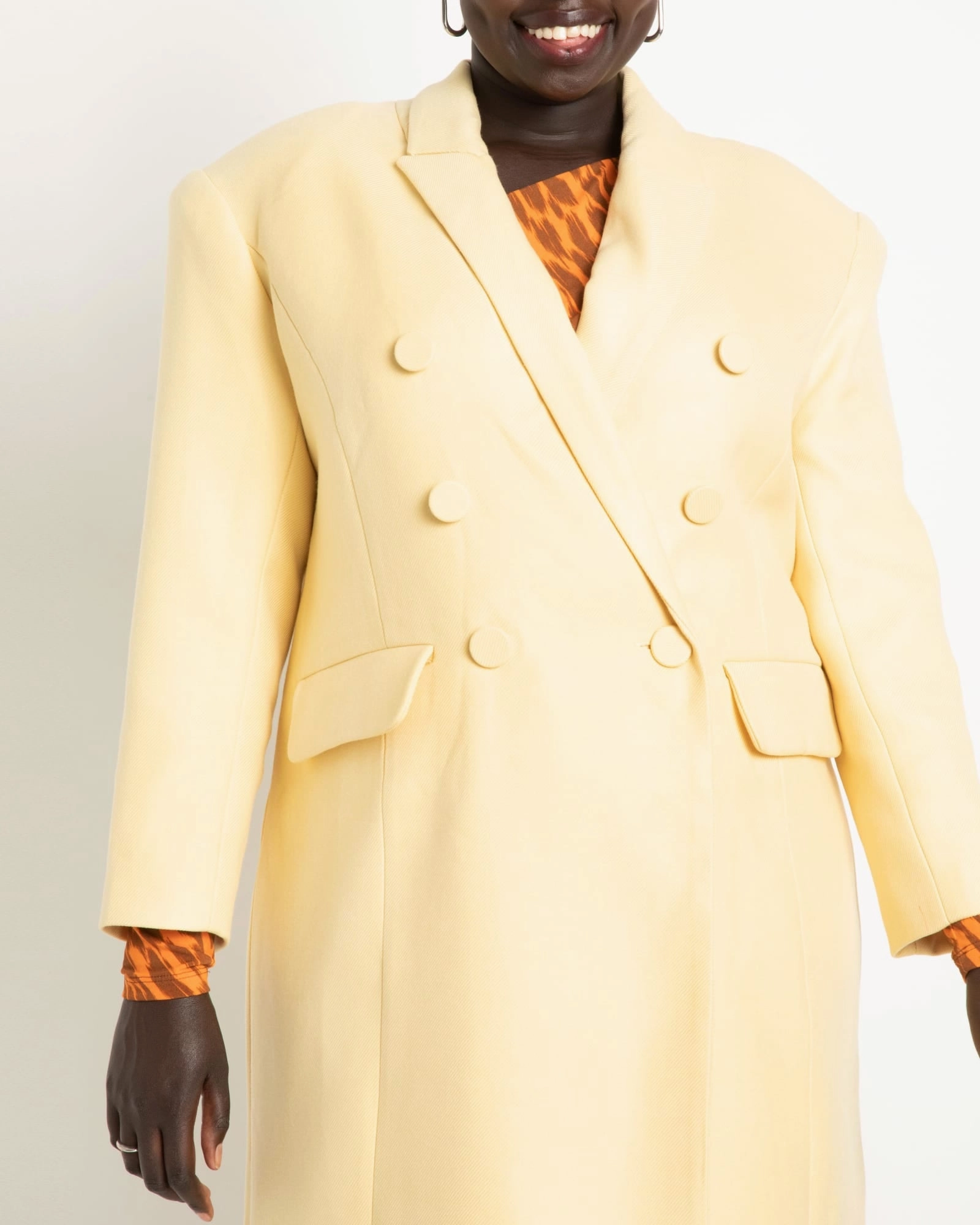 Modern Utility Dry clean only Delphi Strong Shoulder Coat | Sunlight