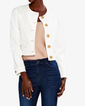 Slim Layer Commend Denim Jacket in Natural | Natural