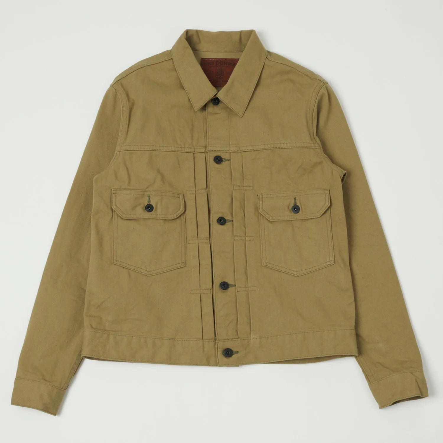 Outdoor Activity ONI Denim 02517-BRD 'British Drill' Type-II Denim Jacket - Tan One Wash