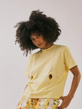 Quick Dry Wear Soft & Cozy Diamond Tee - Butter