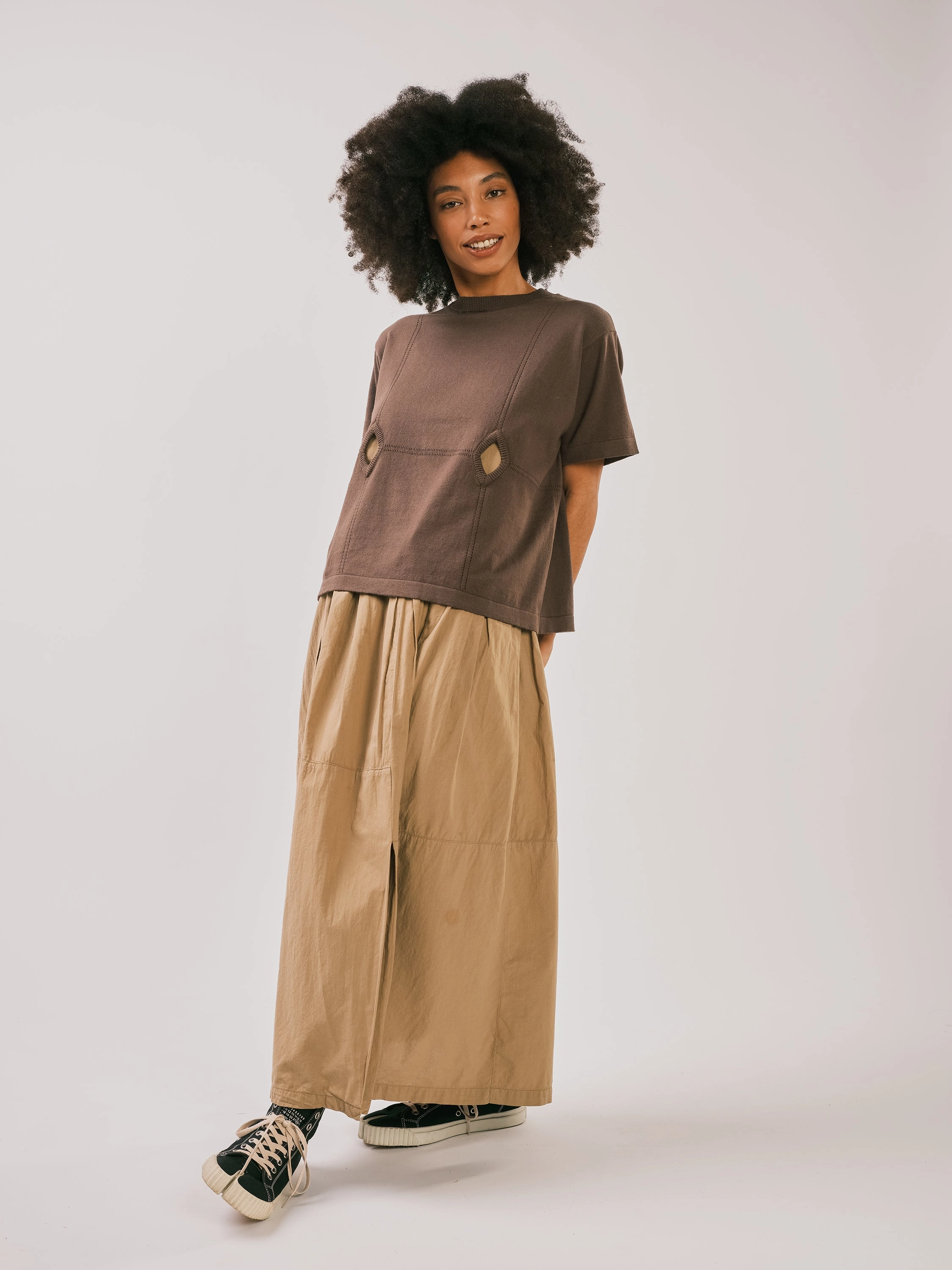 Diamond Tee - Cedar Lightweight Layer Breathable Waist