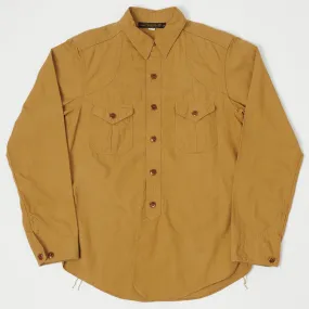 Freewheelers & Co Great Lakes 'Montauk' Shirt - Camel mix and match Durable Buttons