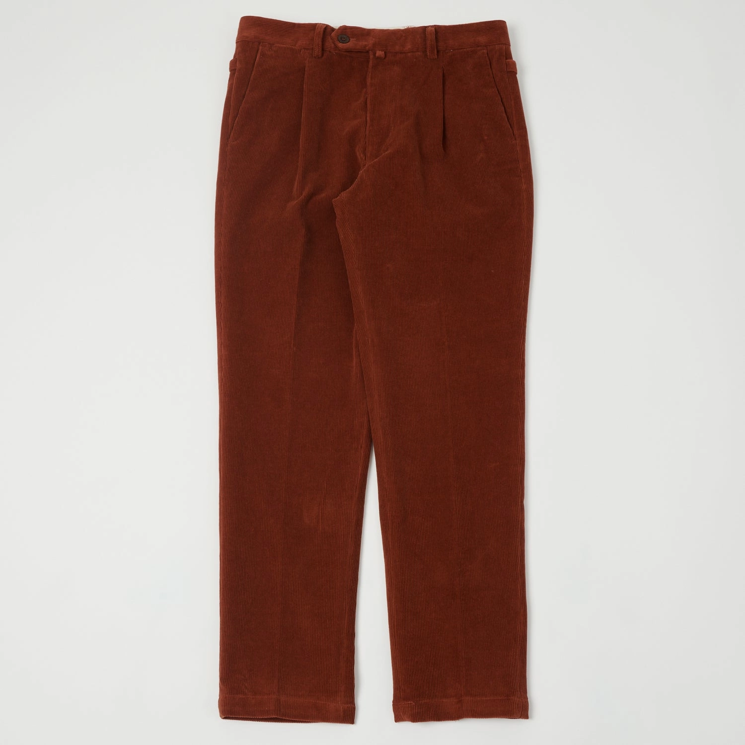 Relaxed Look Roomy Shape East Harbour Surplus 'Barry' Corduroy Trouser - Rust