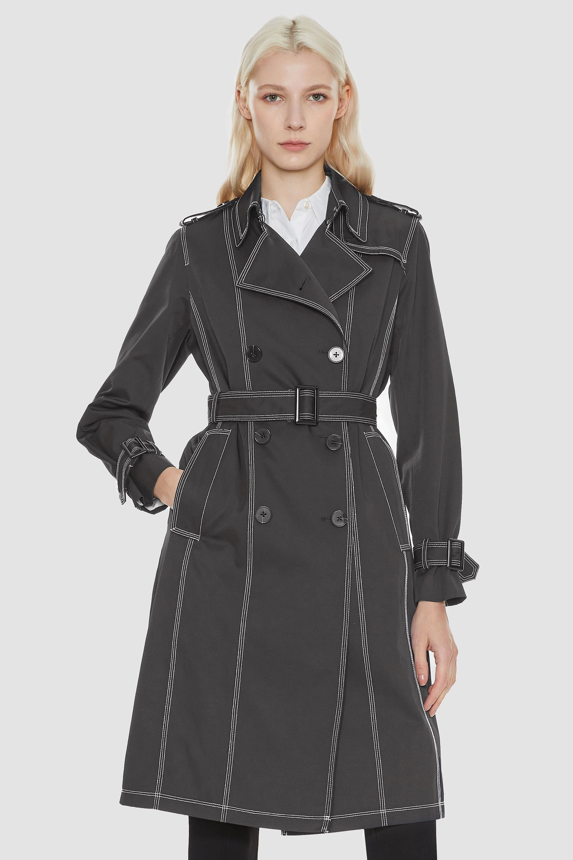 Puffer Design Double-Breasted Trench