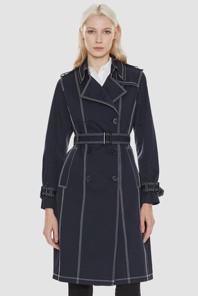 Double-Breasted Trench Crisp Air Piece Regular Fit Cut