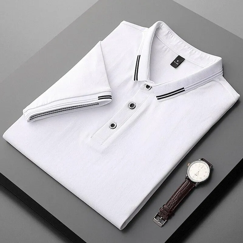 Stylish Fit West Louis? Spring&Summer Turn Down Collar T Shirt