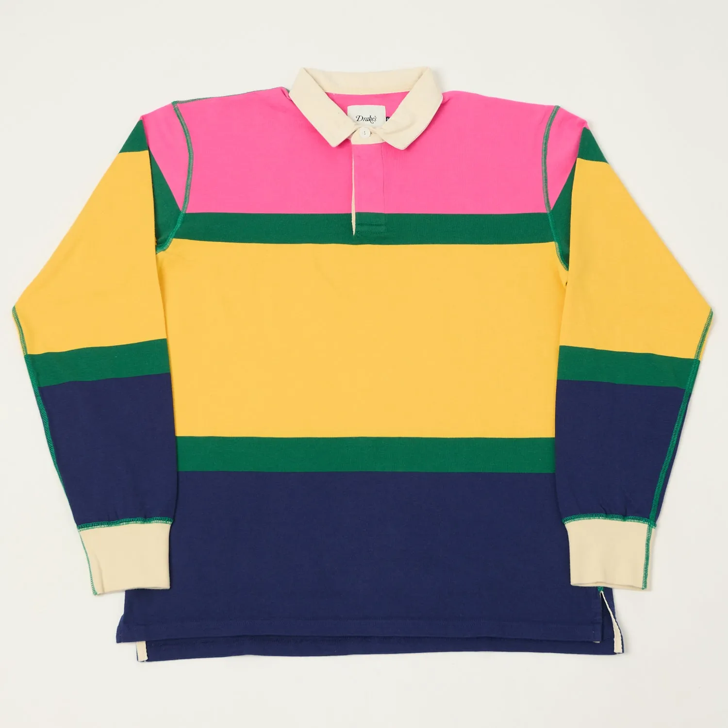 Effortless Comfort Drake's Panel Rugby Shirt - Multi