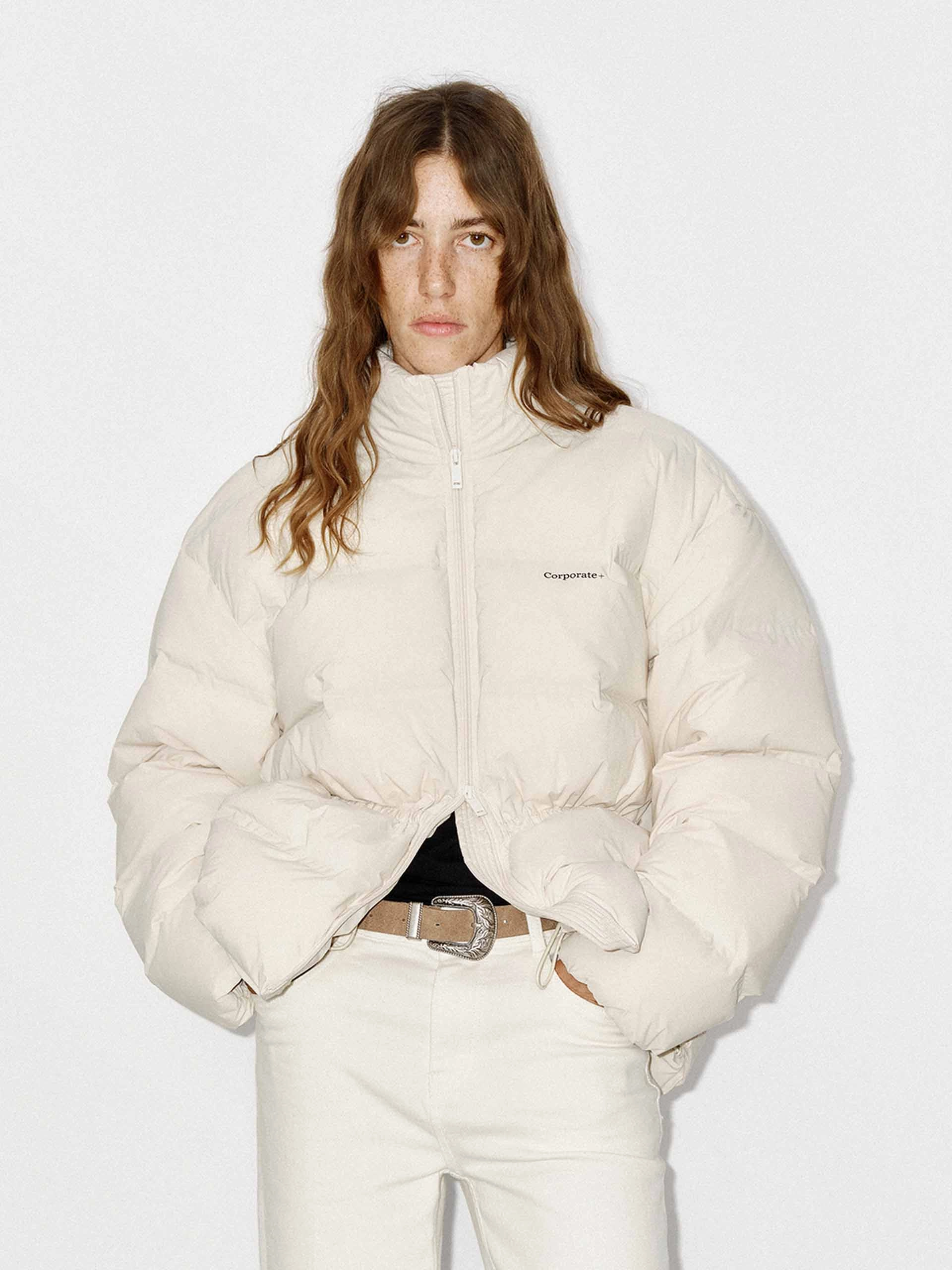 Casual Trend Drawstring Waist Down Jacket