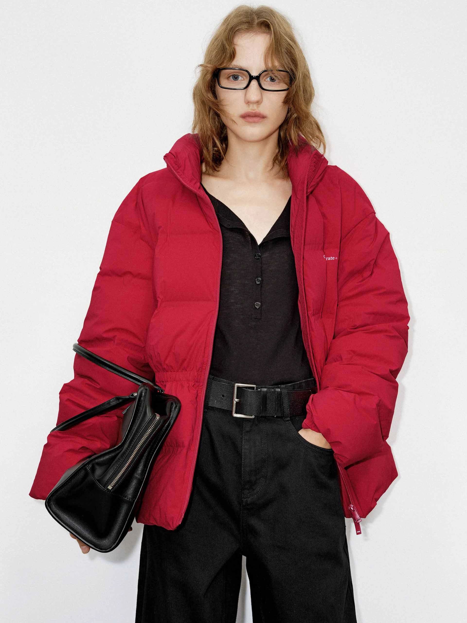 Drawstring Waist Down Jacket Weatherproof Seams Breathable Design