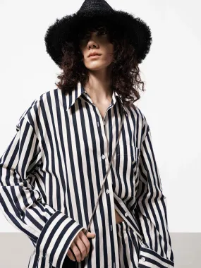 Drop Should Striped Shirt Classic Wear Premium Fabric