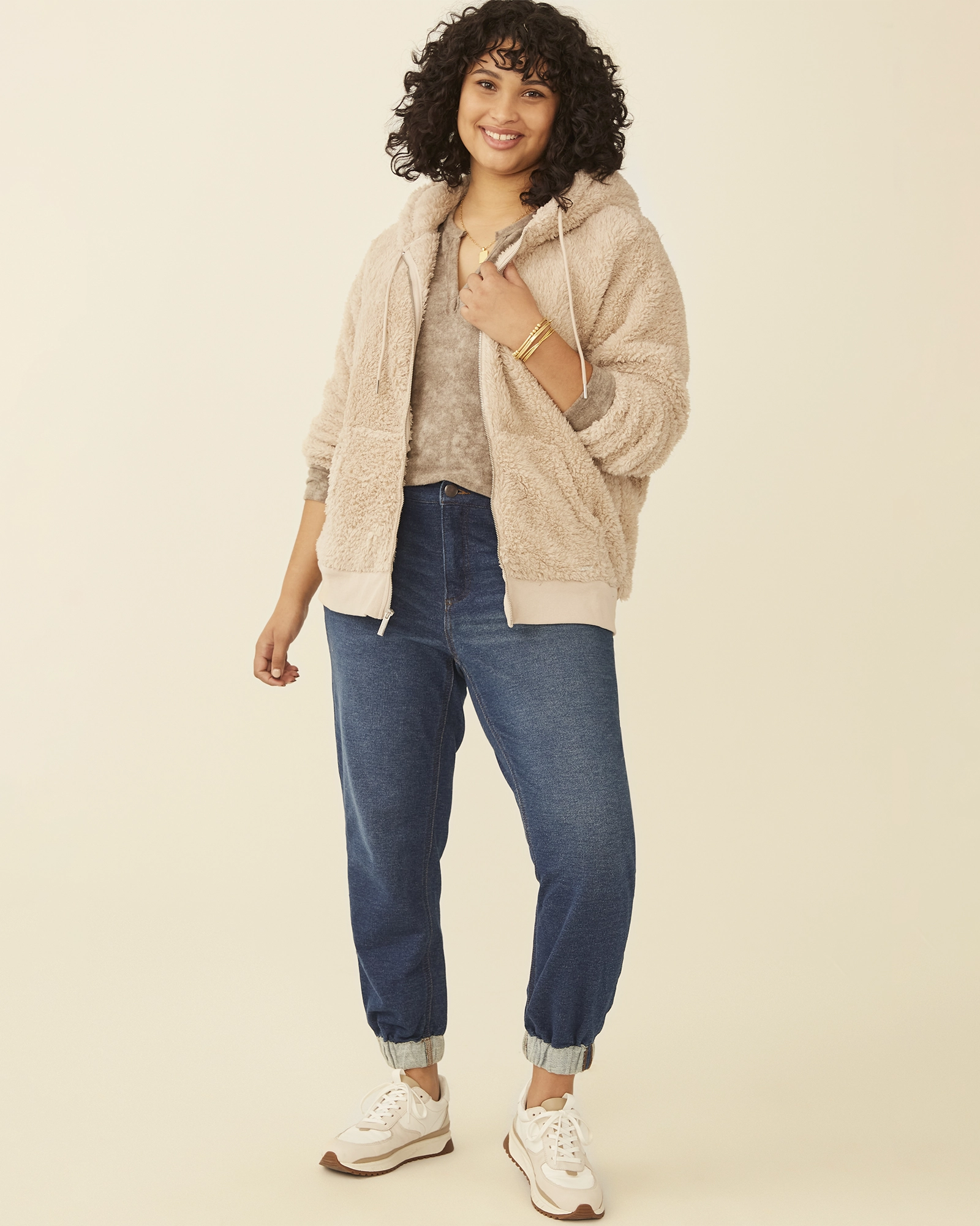 Anna Fleece Hoodie | Tan festival