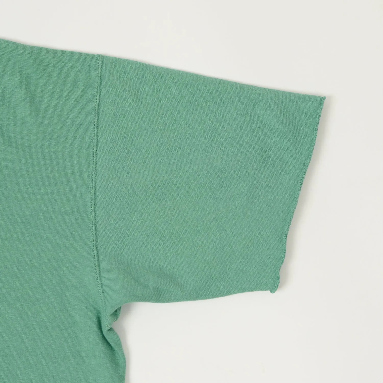 Brushed Interior Dubbleworks Cut Off Sleeve Sweat Polo Shirt - Emerald