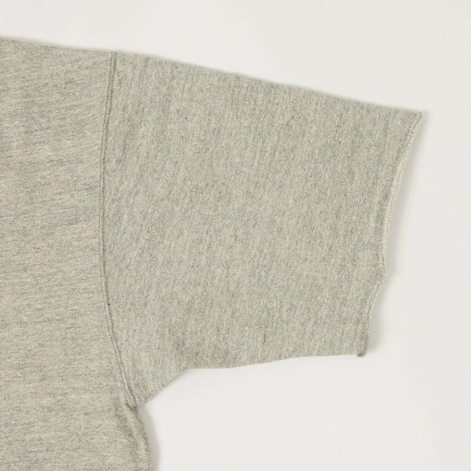 Dubbleworks Cut Off Sleeve Sweat Polo Shirt - Heather Grey All Day Fit