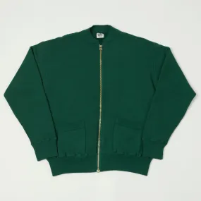 Dubbleworks Tsuriami Sweat Jacket - Green Eco Friendly Production Zipper Closure Mechanism