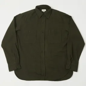 Beach Ready Hartford 'Percey' Wool Shirt - Army