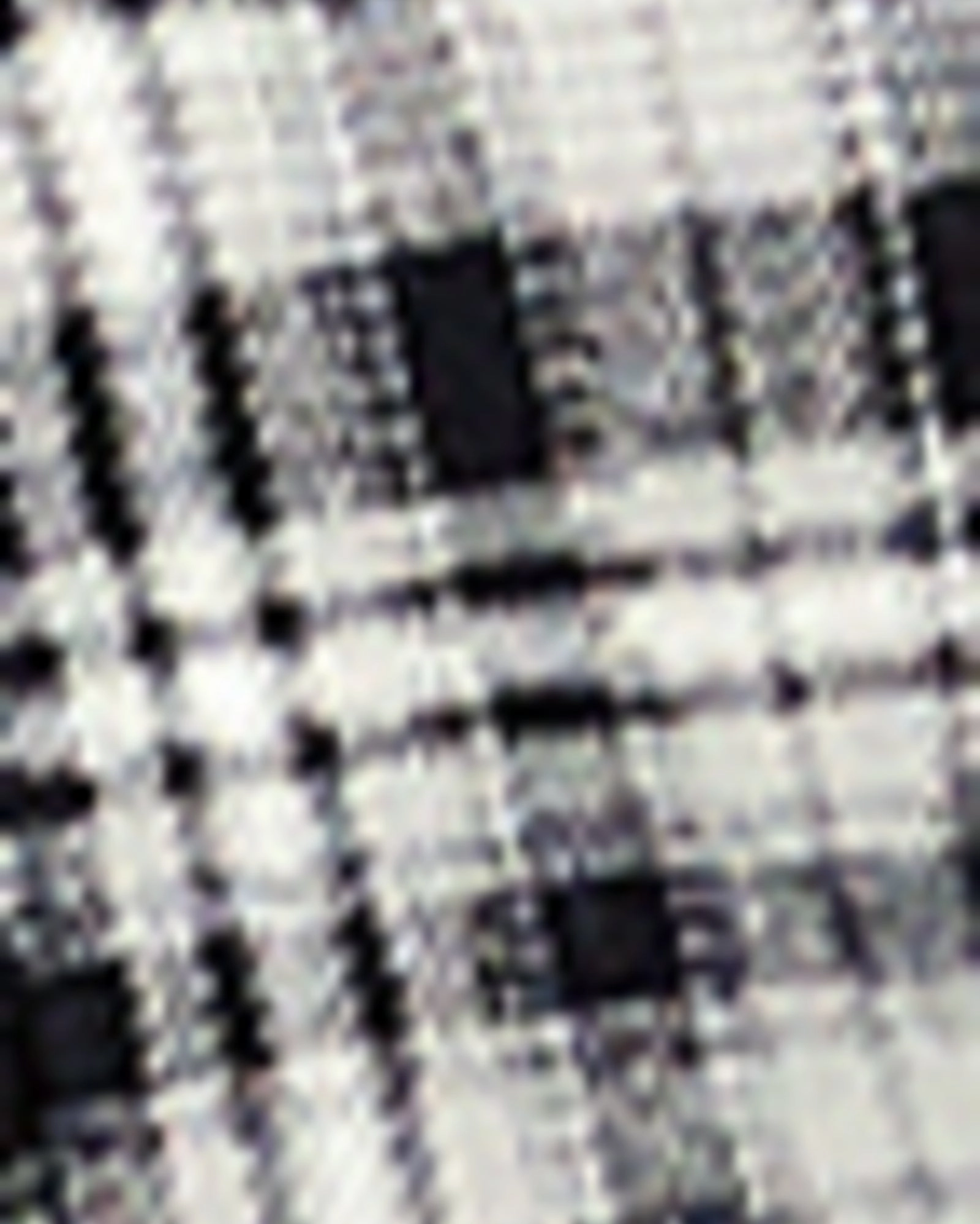 Cynthia Check Out Jacket | Black / White non adjustable Fitted Wear