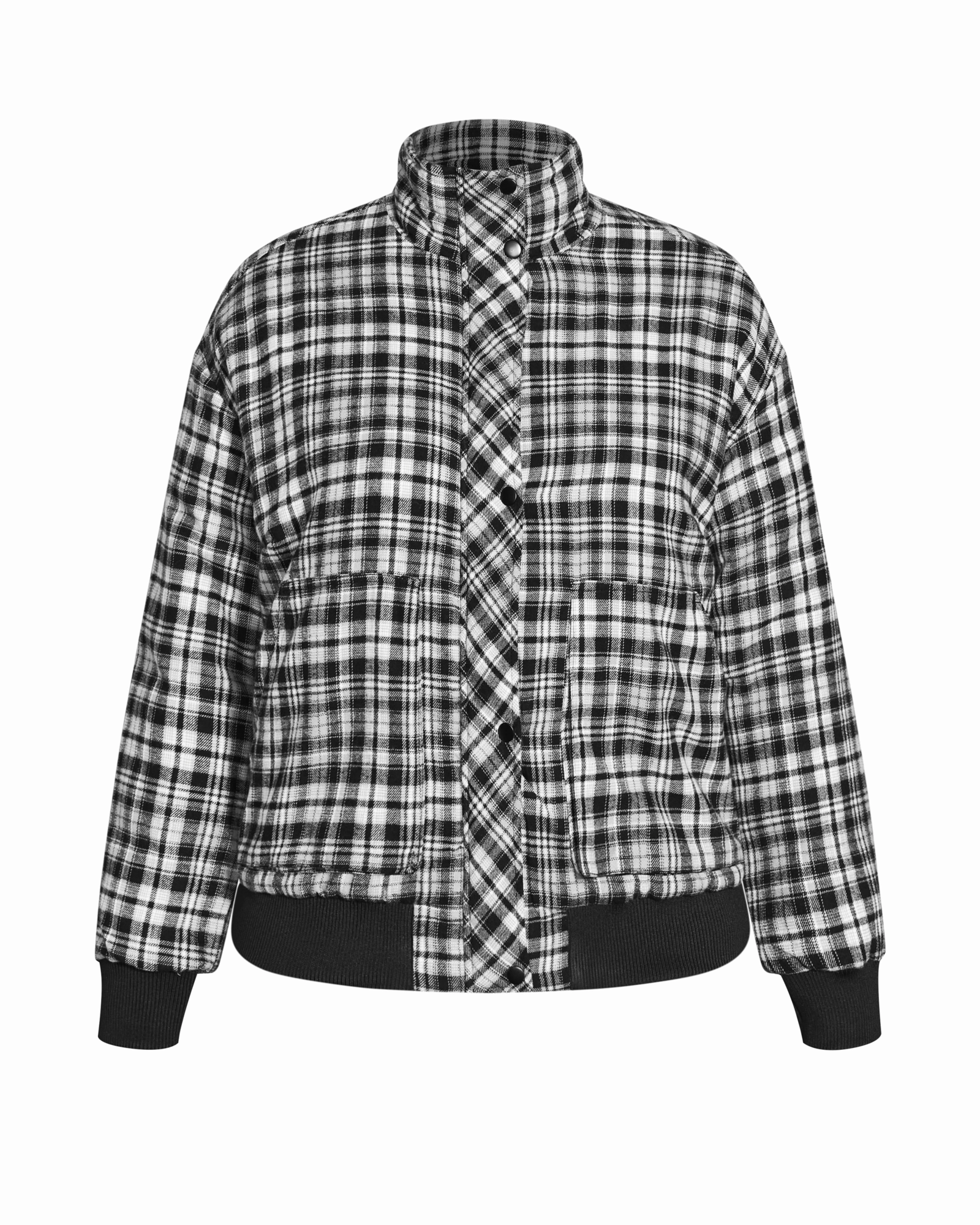 Active Edge Breathable Layer Cynthia Check Out Jacket | Black / White