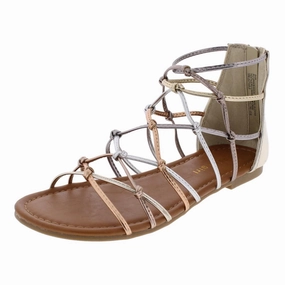 High Rebound Foam Sporty Casual Footwear Mistic Girls Caged Mid Shaft Gladiator Sandals