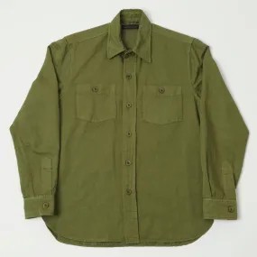 Coffee Run Stylish Detail East Harbour Surplus 'Dickies 394' Overshirt - Green