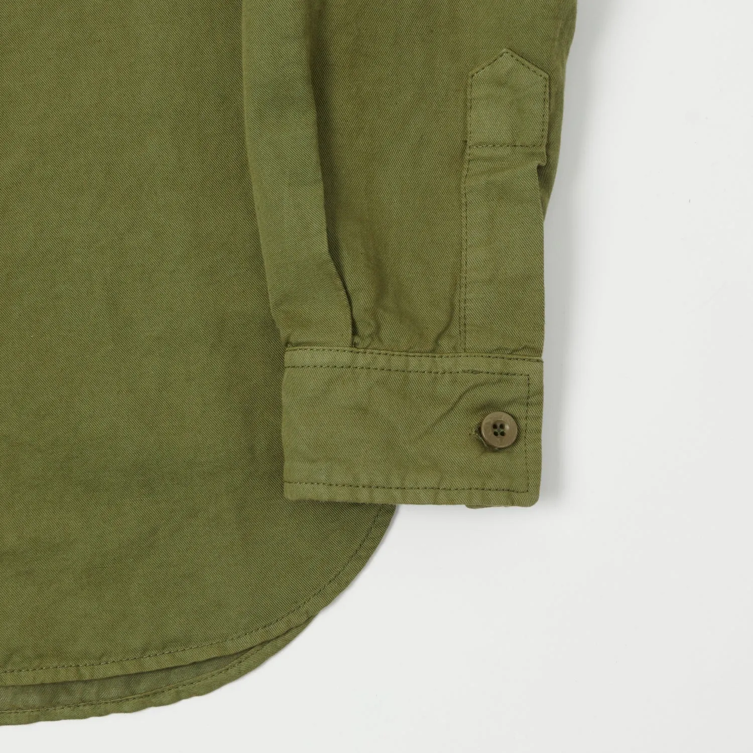 East Harbour Surplus 'Dickies 394' Overshirt - Green Anti Static Treatment Comfortable Wear