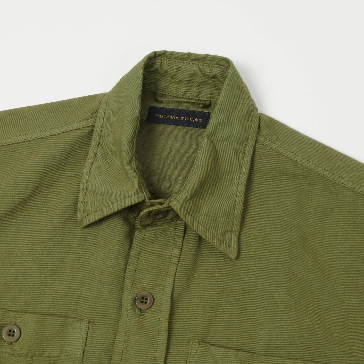 East Harbour Surplus 'Dickies 394' Overshirt - Green Fashionable Look