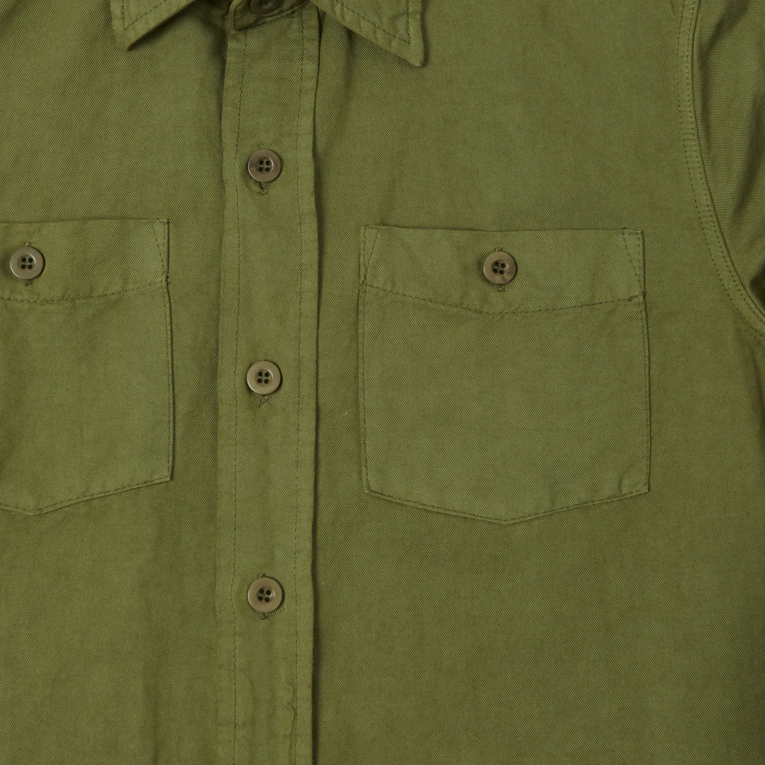 East Harbour Surplus 'Dickies 394' Overshirt - Green Timeless Wardrobe Chill Comfort