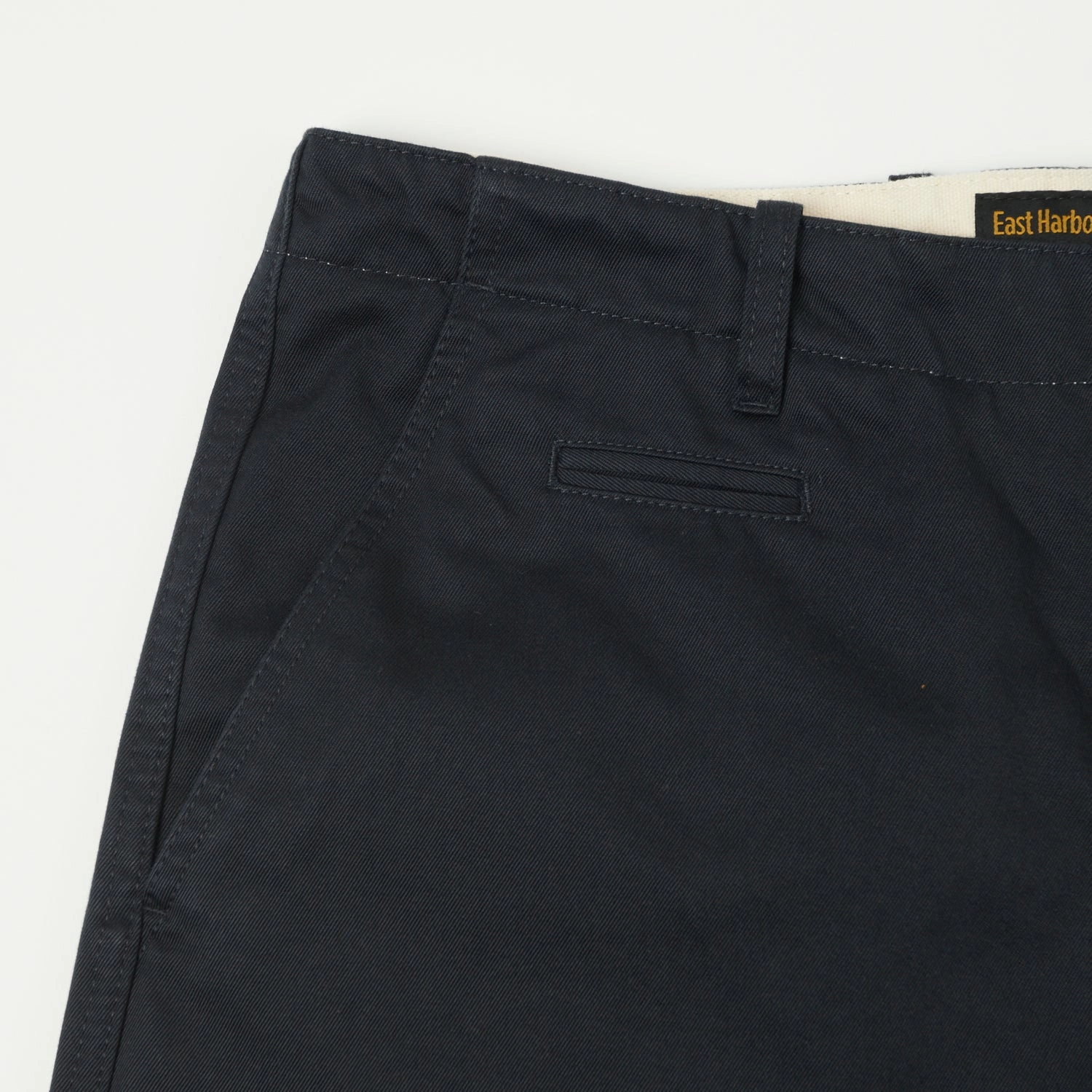 Non Tapered Leg Cozy Design East Harbour Surplus 'Axel 121' Chino Trouser - Navy Blue