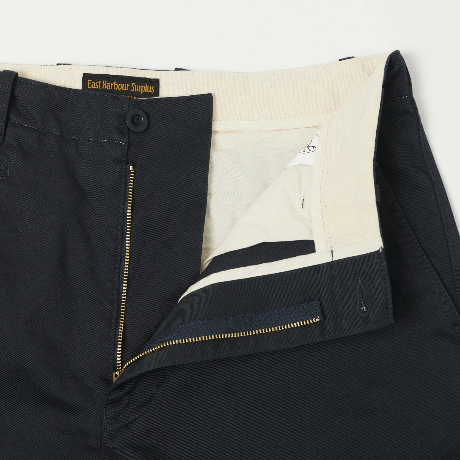 East Harbour Surplus 'Axel 121' Chino Trouser - Navy Blue Rugged Fit