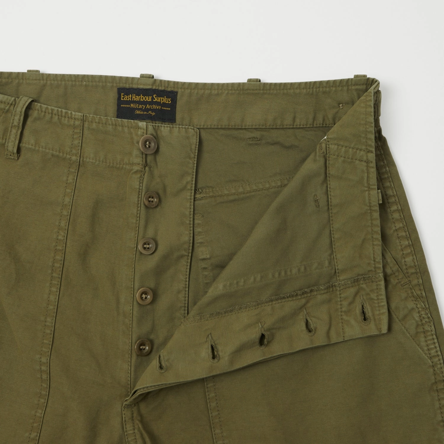 Durable Seams Quick Comfort East Harbour Surplus 'Texas' Fatigue Trouser - Green