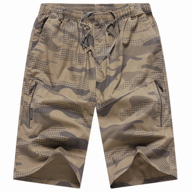 West Louis? Summer Elastic Waist Camouflage Shorts Stay Fresh Body Flex