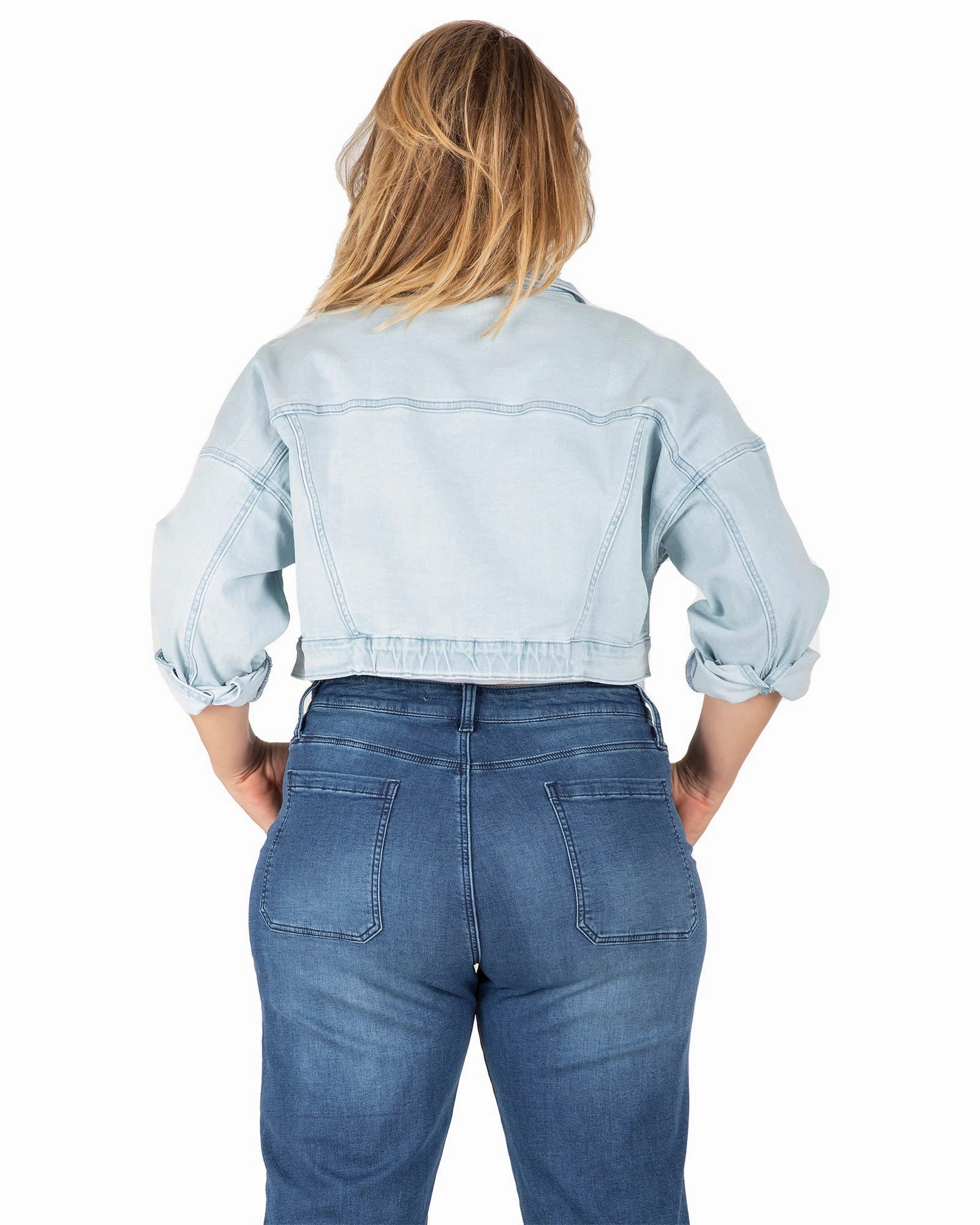 Easy Fit Denim Trucker Jacket | Bleach Blue Brand