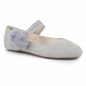 Stylish Go Stabilizing Arch Kids Miss Sandie Mary Jane Ballet Flat Sandal In Stone Grey