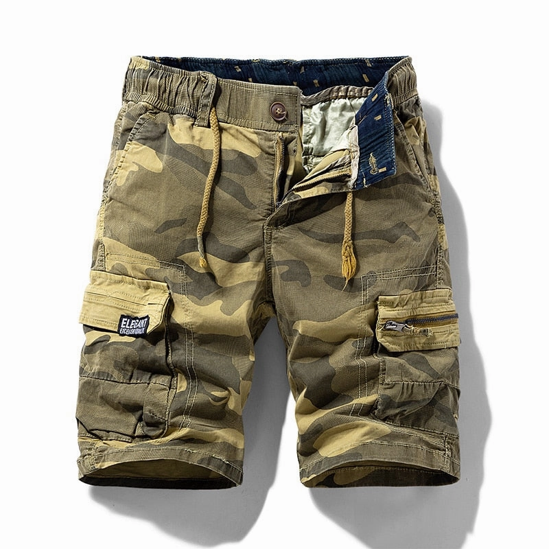 Flatlock Seams West Louis? Bermuda Style Meets Practicality: Men's Camo Cargo Shorts for 2023