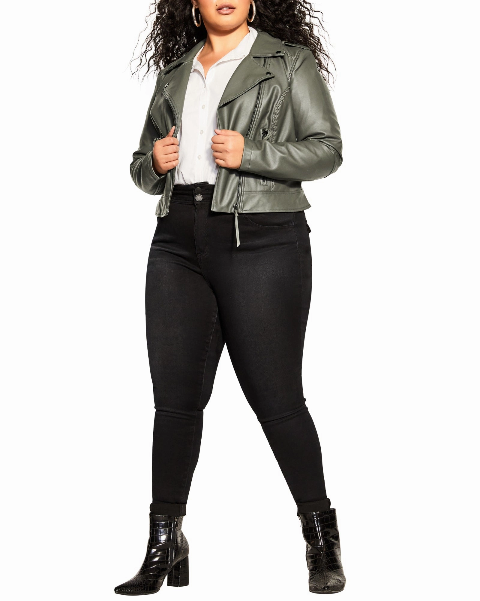 Koa Biker Jacket | Deep Sage suitable for product launches