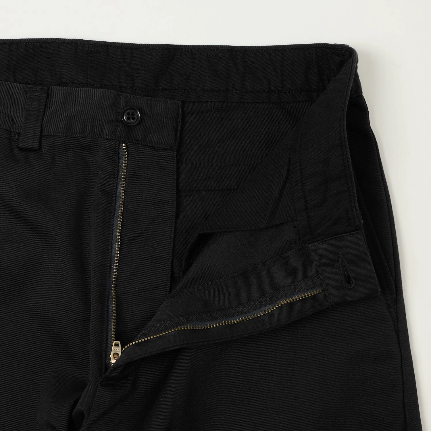 Nanamica Wide Straight Chino Pants - Black Tapered Leg Design