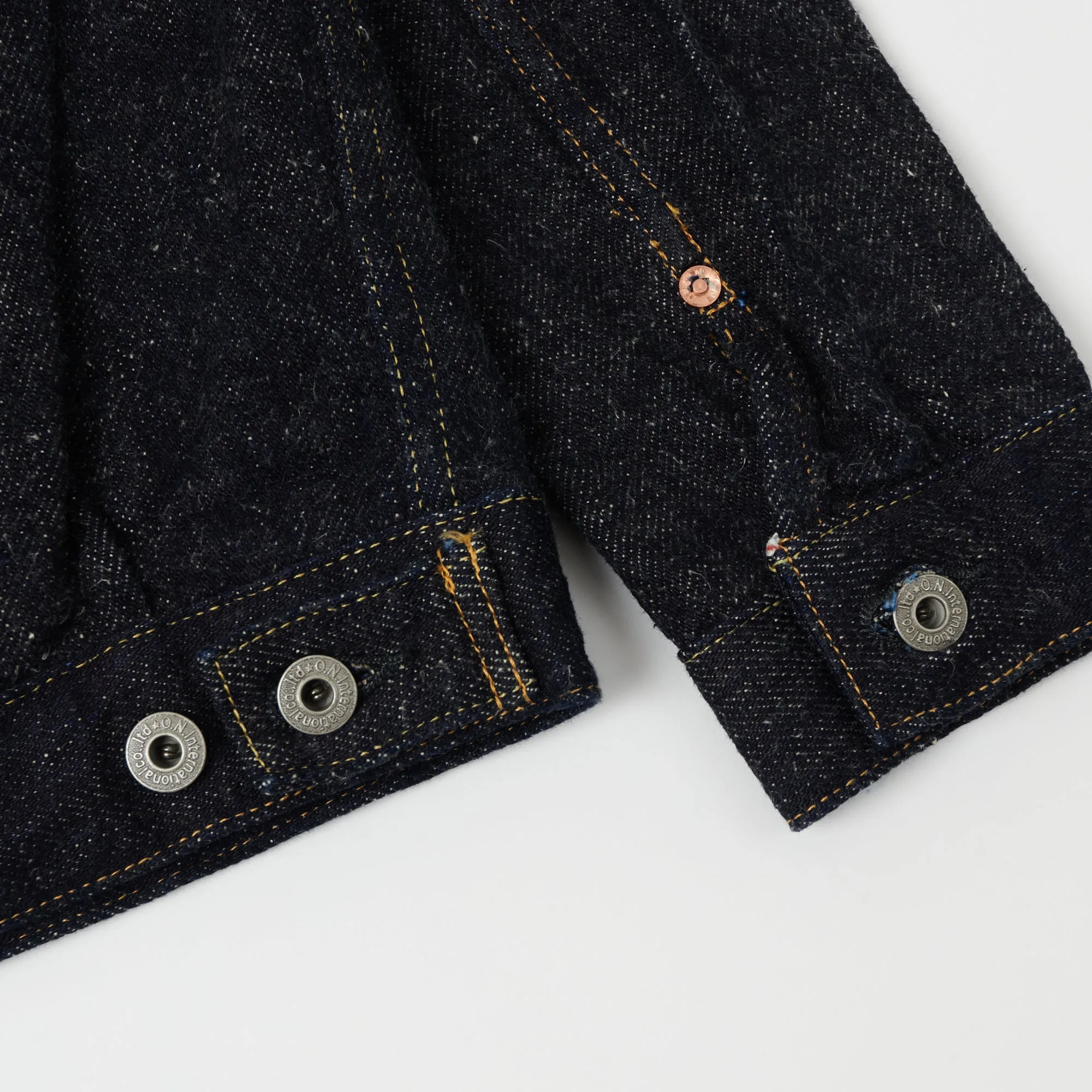 Thermal Insulation Layer ONI Denim 02516P-DIZR 'Deep Indigo Secret Denim' 20oz. Type II Denim Jacket - Rinsed