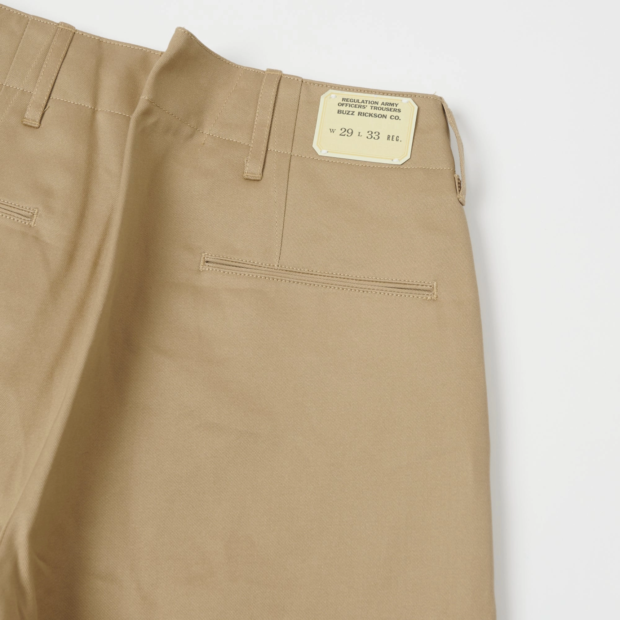 UVProtectiveLayer Stretchable Buzz Rickson's 'Early Model' 1945 Chino - Beige