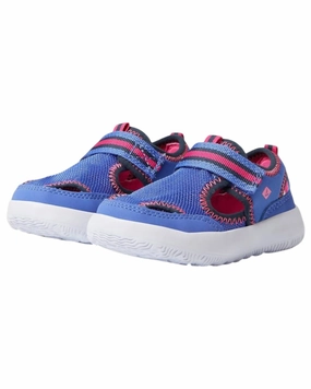 Girl's Coastal Break Sandals In Periwinkle/ Blue festival look Slip-On Shoes