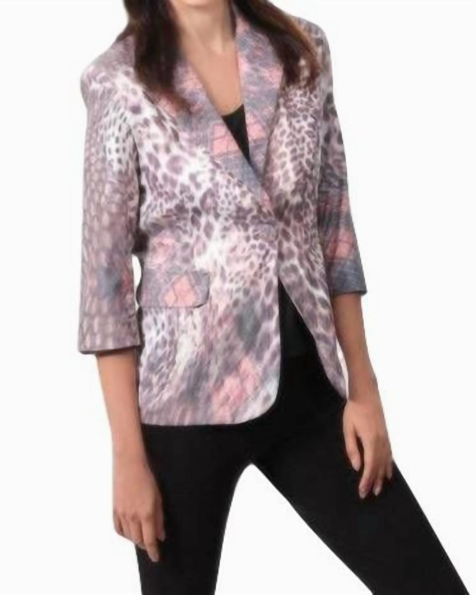 Stylish Insulation Prospect Wild Wanderlust Blazer in Cream/Pink | Cream/Pink