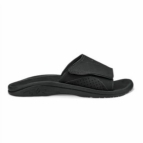 Men??S Nalu Versatile Slide Sandals In Black/black No Hassle Ventilation Ports