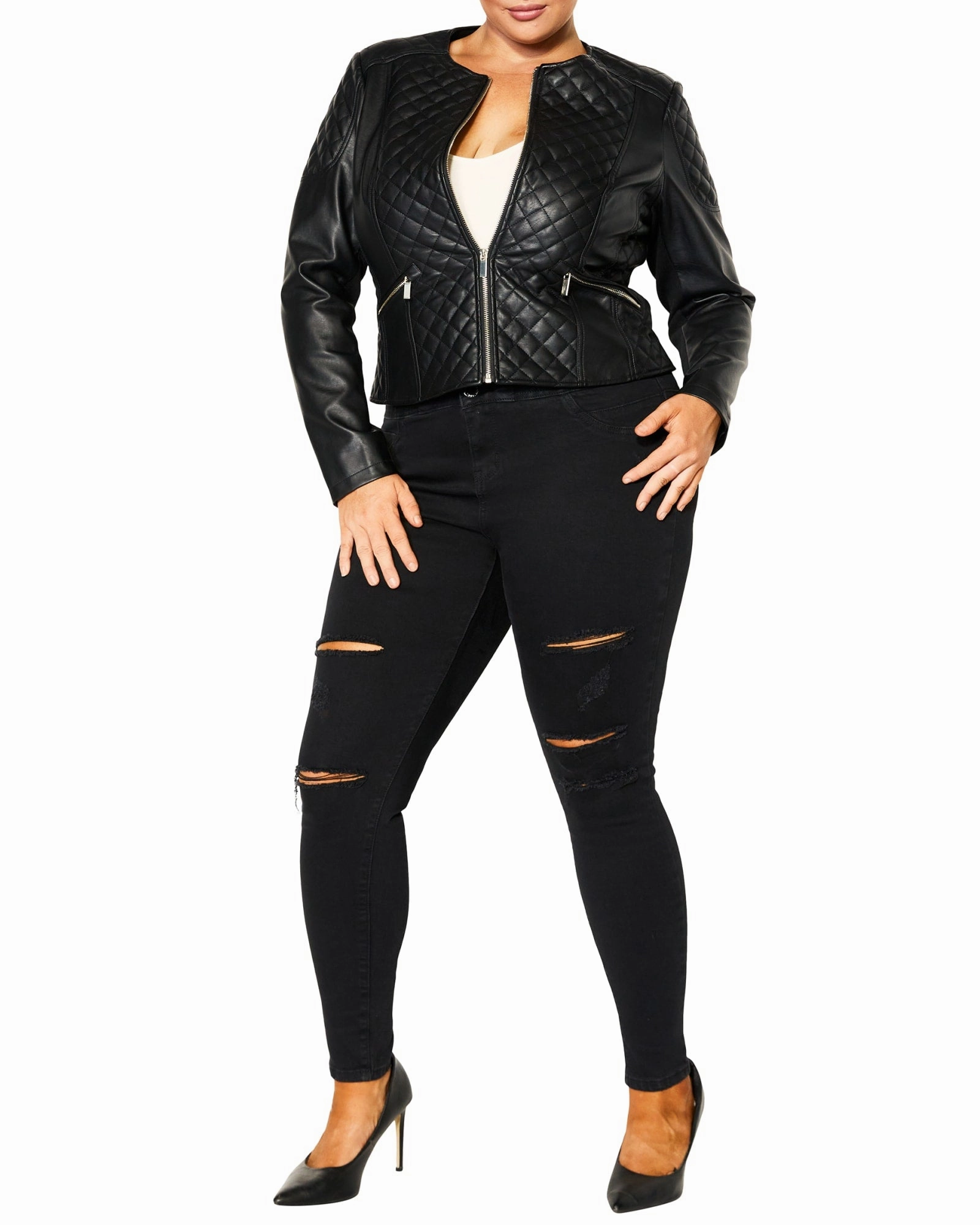 Eliza Moto Jacket | Black Utility